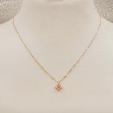 Golden Heart Charm Necklace 1.93 Grams, 18kt Gold