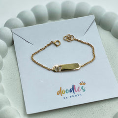Tiny Steps Bracelet 1.78 Grams, 14KT Gold