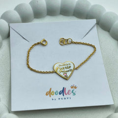 Heartfelt Message Bracelet – "Daddy’s Little Princess" 2.23 Grams, 14KT Gold