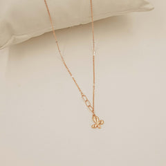 Butterfly Grace Necklace 1.48 Grams, 18kt Gold