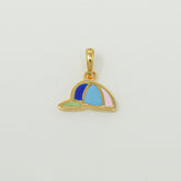 Mini Champ Cap Pendant 0.99 grams, 18KT Gold