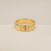 Cartier Band Women Ring 3.78 Grams , 18KT Gold