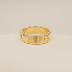 Cartier Band Women Ring 3.78 Grams , 18KT Gold