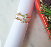 Unicorn With Crown & Cupcake Kada 5.2 Grams For Pair, 18KT Gold