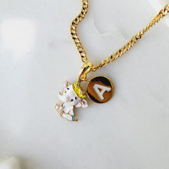 Elephant With Initial Pendant(Only Pendant) 3 Grams