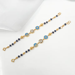 Midnight Prince Charm Bracelet 18kt 6.7 grams For A Pair