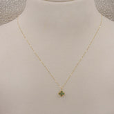 Colourful Blossom Necklace 0.51 Grams, 18kt Gold