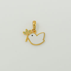 Little Angel Dove Pendant 0.70 grams, 18KT Gold