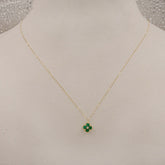 Van-Cleef Green Necklace 0.54 Grams, 18kt Gold