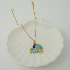 Mini Boss Personalised Name Pendant Chain 6.32 Grams, 18KT Gold