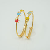 Mini Tusker Trio Kada for Boys 4.405 grams a Single Piece, 18KT Gold