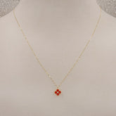 Van-Cleef Red Necklace 0.51 Grams, 18kt Gold