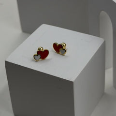 Heart Duo Earrings 2.2 grams | 18kt gold