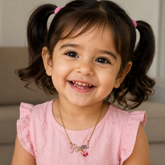Butterfly Dreams Personalized Necklace for Little Girls 4.53 Grams, 18KT Gold