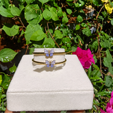 Tiny Purple Butterfly Adjustable Kada in 18KT Gold 8 grams per piece