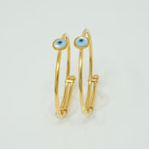 Pure Protection Evil Eye Kada- 3.285 Grams Single piece, 18KT Gold