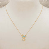 Flutter Duo Butterfly Necklace 3 Grams, 18kt Gold