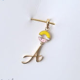 Donut Initial Pendant 1.39 grams