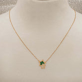 Twin Star Elegance Necklace 2.52 Grams, 18kt Gold