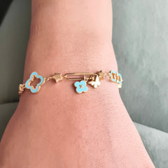 Dreamy Sky Charm Bracelet 5.7 grams, 18KT Gold