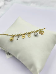 I ❤️ U Bracelet 2.8 grams, 18KT Gold