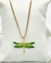 Dragonfly Pendant Chain 5.58 Grams, 18KT Gold