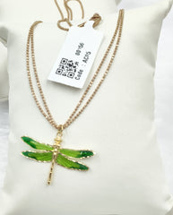 Dragonfly Pendant Chain 5.58 Grams, 18KT Gold
