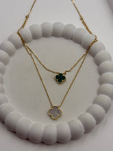 Van-Cleef Green And Black Dual Necklace 6.16 Grams, 18kt Gold