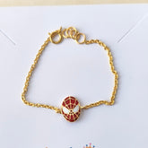 Spidey Mask Charm Bracelet 1.76 Grams, 18KT Gold