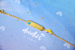 Car Slate Bracelet 3.46 Grams, 18KT Gold