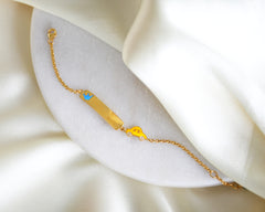 Car Slate Bracelet 3.46 Grams, 18KT Gold