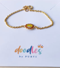 Lion Bracelet 1.46 Grams, 18KT Gold