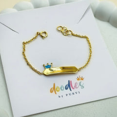 Little Royal Crown Bracelet 2.2 grams, 18kt gold