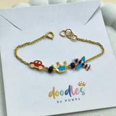 Adventure Trio Bracelet 2.3 grams, 18kt gold