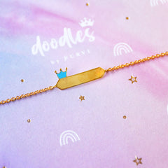 Little Royal Crown Bracelet 2.2 grams, 18kt gold