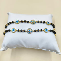 Football Evil Eye Nazariya 4.46 Grams A Pair, 18KT Gold