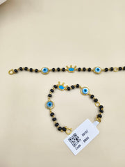 Evil Eye Crown Evil Eye Nazariya 3.6 Grams A Pair, 18KT Gold