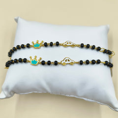 Crown Car Nazariya a pair 3.41 Grams, 18KT Gold