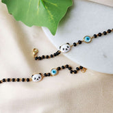 Panda Evil Eye Nazariyas 5.03 Grams Pair, 18KT Gold