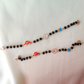 Zoom Star Personalized Nazariya Grams Pair, 18KT Gold