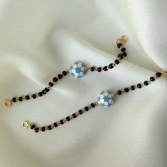 Honeycomb Charm Nazariya Grams Pair, 18KT Gold