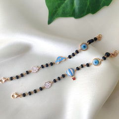 Cloud Car And Balloon 5.23 Grams a Pair, 18KT Gold