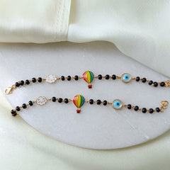 Cloud Balloon Evil Eye Nazariya 4.96 Grams a Pair, 18KT Gold