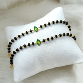 Peacock Feather Accent Nazariya 3.5 Grams a Pair, 18KT Gold