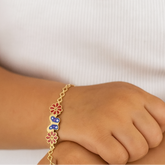 Flower Butterfly Kada 3.1 Grams Single Piece, 18KT Gold