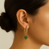 Vancleef Hoop Earrings 3.12 Grams, 18KT Gold