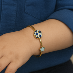 Soccer Star Bangle 4.83 Grams Single Piece, 18KT Gold