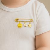 Sun Moon Star Pin 2.8 Grams, 18KT Gold