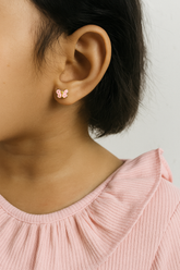 Butterfly Earrings 1.46 Grams, 18KT Gold