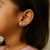Butterfly Garden Studs 1.25 Grams, 18KT Gold